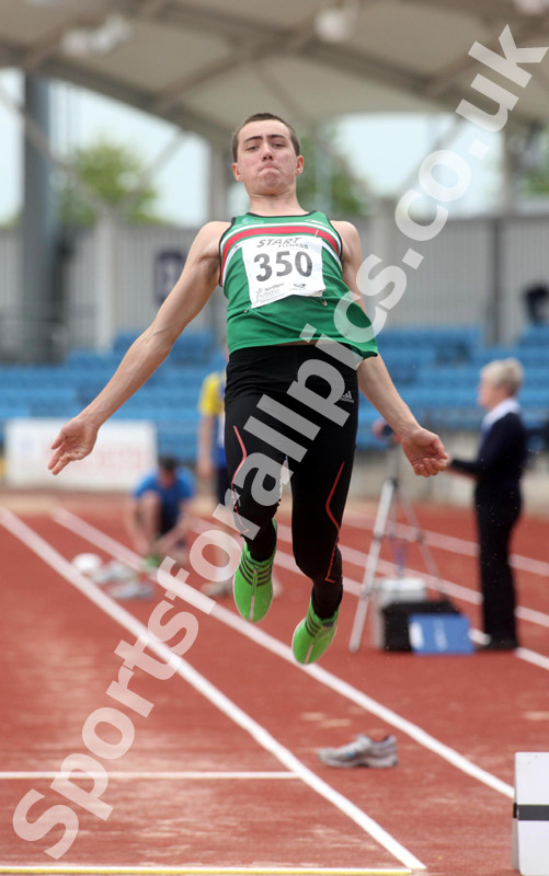 Alex Bellis (Sale Harriers), under-20s triple jump, Northern Championships, Sport City Manchester